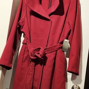 Eloquii Red Trench Coat